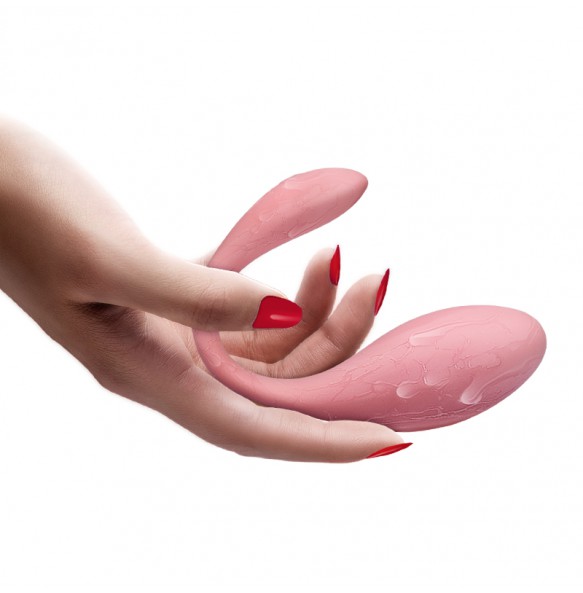 WOWYES - V8 Pink Swan Invisible Dual-Vibrating Wearables With Wireless Remote